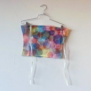 NWT Tyler McGillivary Oli Top in Rainbow Dots